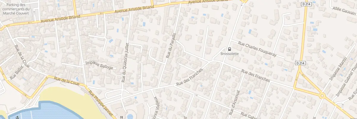 Plan du 9000 Rue des Franches à Fouras
