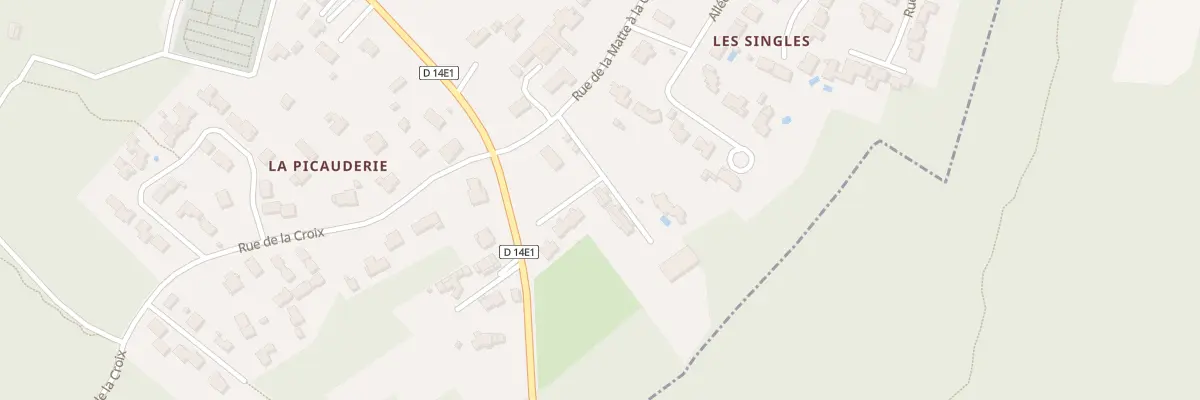 Plan du 4D Rue de la Matte à la Canette à Étaules