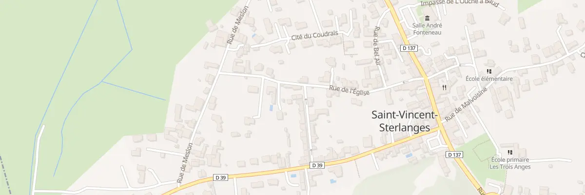Plan du 15 Rue guinot à Saint-Vincent-Sterlanges