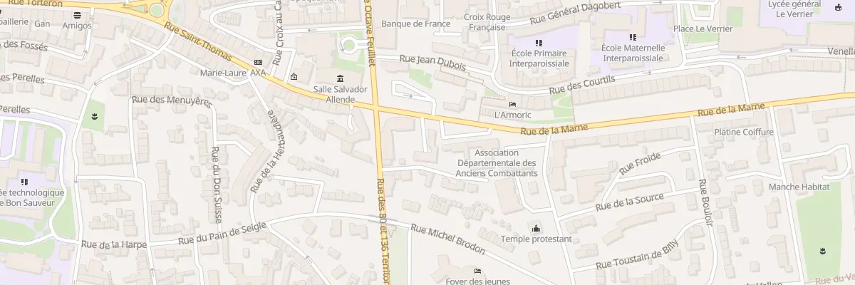 Plan du 4 Rue de la Marne à Saint-Lô