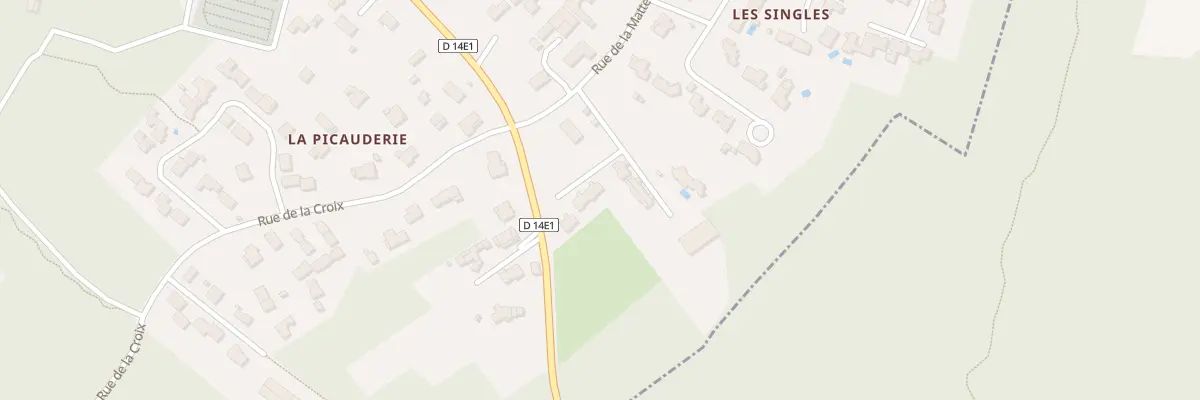 Plan du 4E Rue de la Matte à la Canette à Étaules