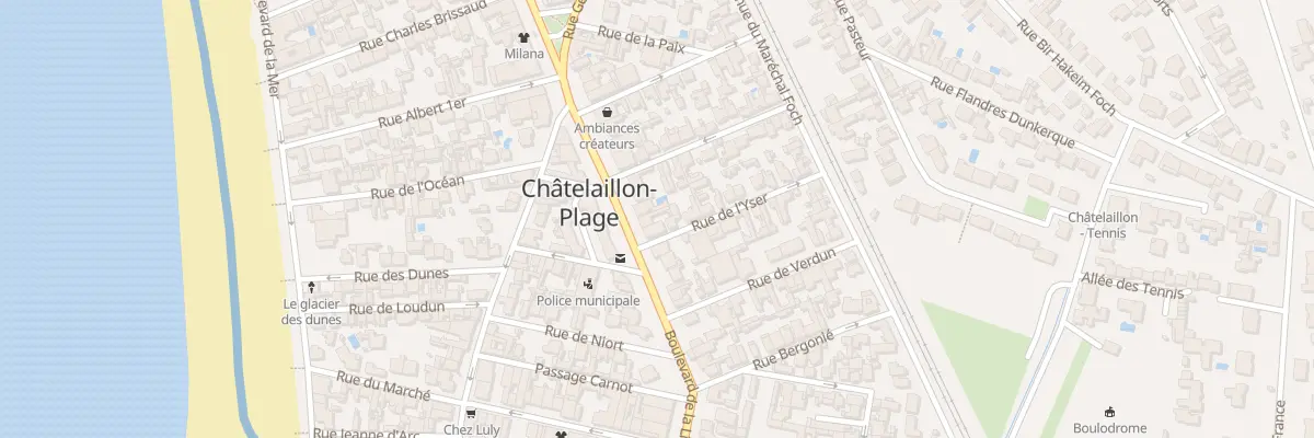 Plan du 3 Rue de l’Yser à Châtelaillon-Plage