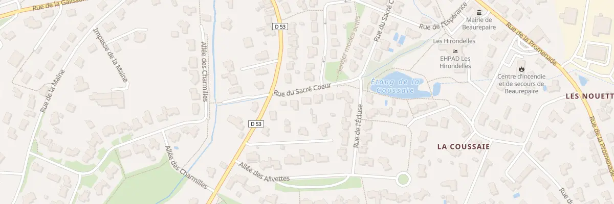 Plan du 6 Rue du Sacré-Coeur à Beaurepaire