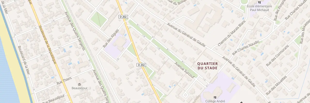 Plan du 12 Av Surcouf à Châtelaillon-Plage