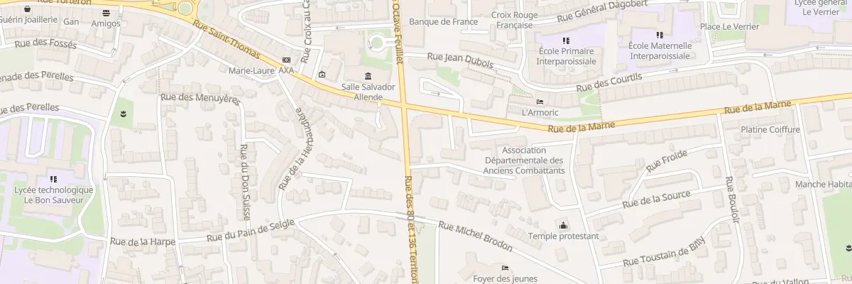 Plan du 2B Rue de la Marne à Saint-Lô