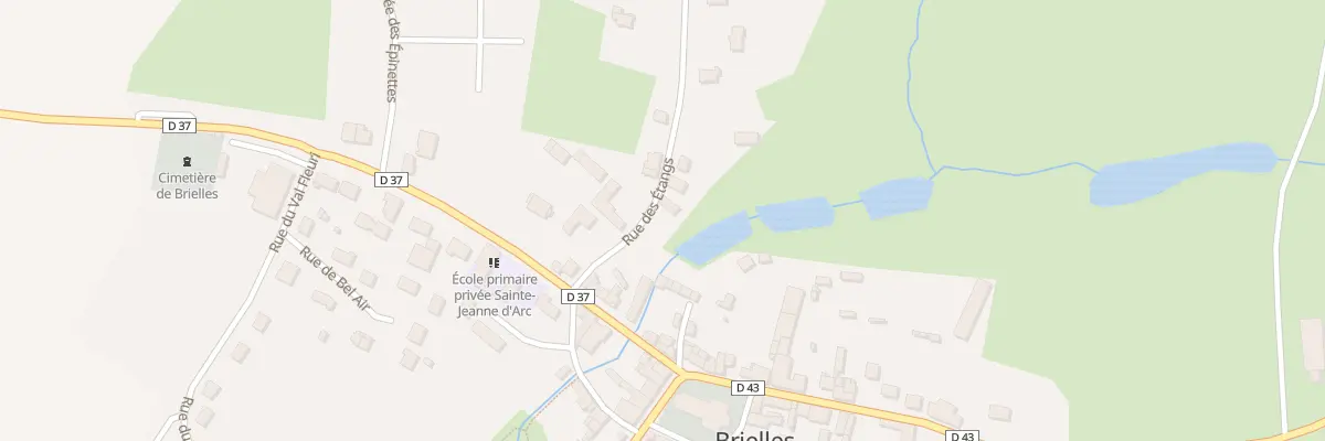 Plan du 2 Rue des Etangs à Brielles