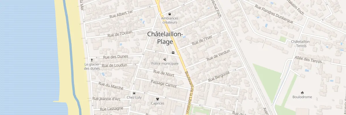 Plan du 22 Bd de la Libération à Châtelaillon-Plage