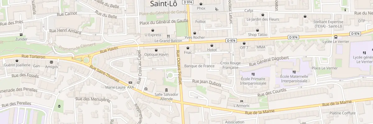 Plan du 4 Rue Maréchal Leclerc à Saint-Lô