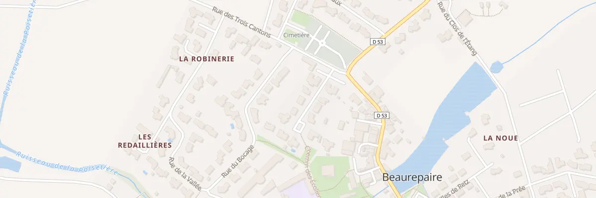 Plan du 8 Rue du Clos des Treilles à Beaurepaire