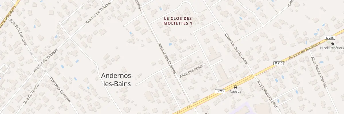 Plan du 10 Av des Champs à Andernos-les-Bains