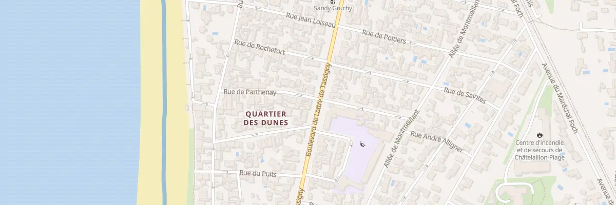 Plan du 40 Bd de Lattre de Tassigny à Châtelaillon-Plage