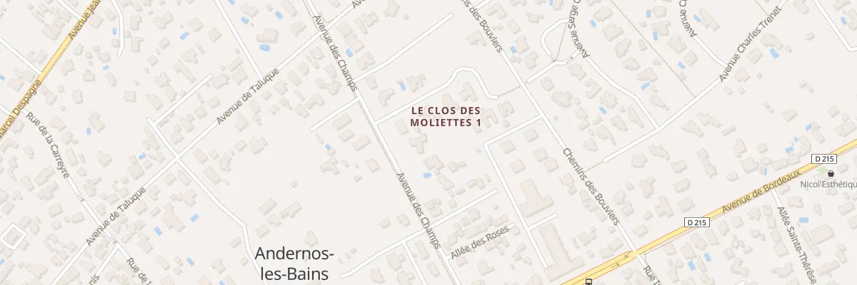 Plan du 20 Av des Champs à Andernos-les-Bains
