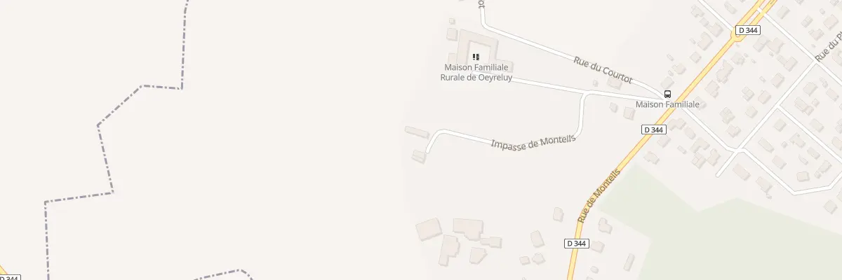 Plan du 33T Rue de Monteils à Oeyreluy
