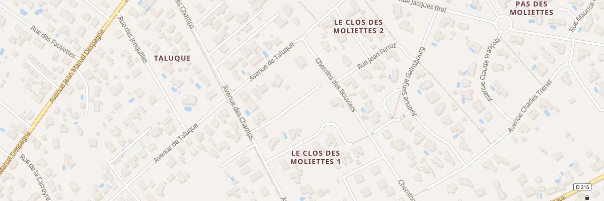 Plan du 28 Av des Champs à Andernos-les-Bains