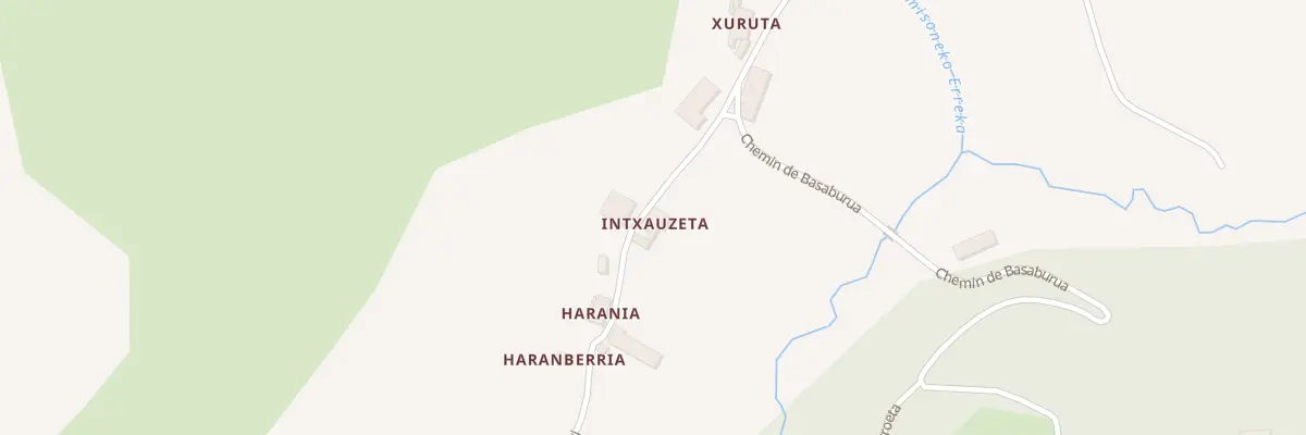 Plan du 491 Che de Hozturruti à Hosta