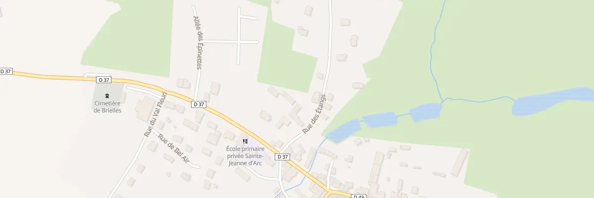 Plan du 1 Rue des Etangs à Brielles