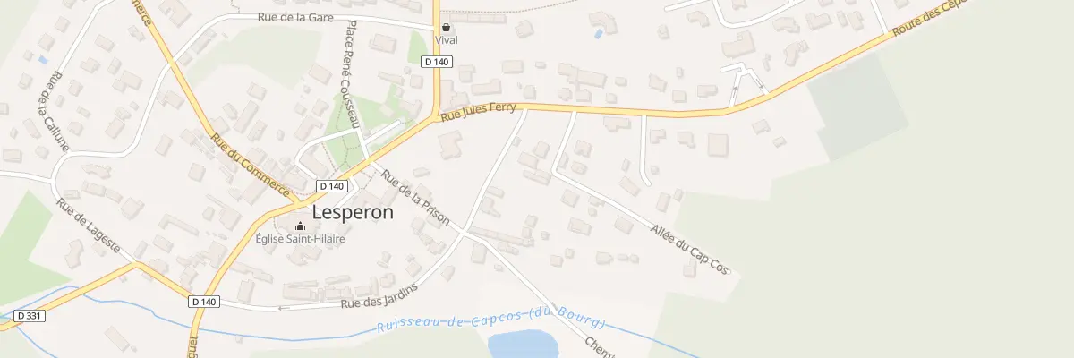 Plan du 75 Rue des Jardins à Lesperon