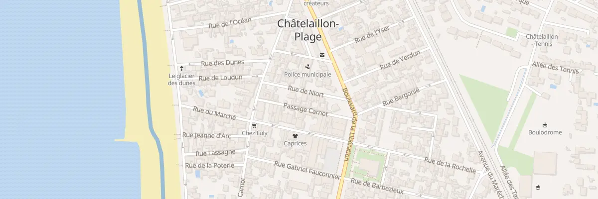Plan du 12 Rue de Niort à Châtelaillon-Plage