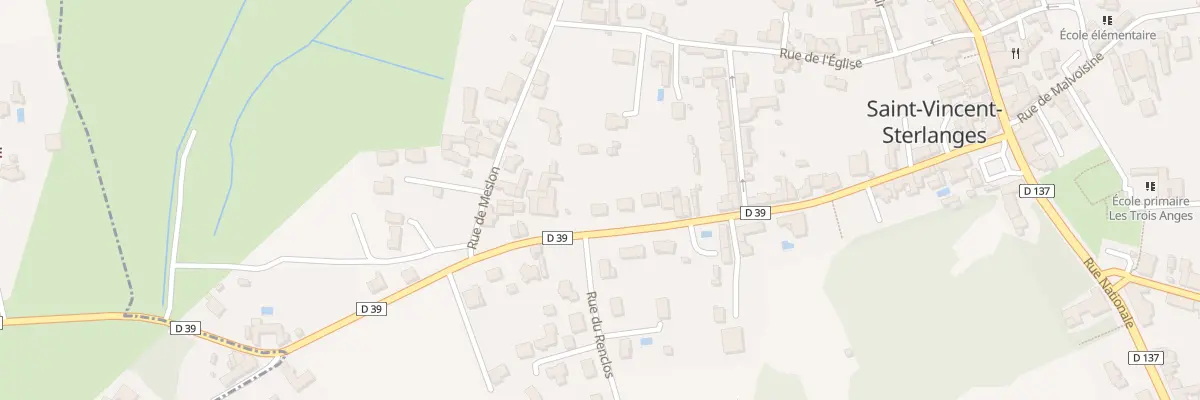 Plan du 44 Rue de sainte-cécile à Saint-Vincent-Sterlanges