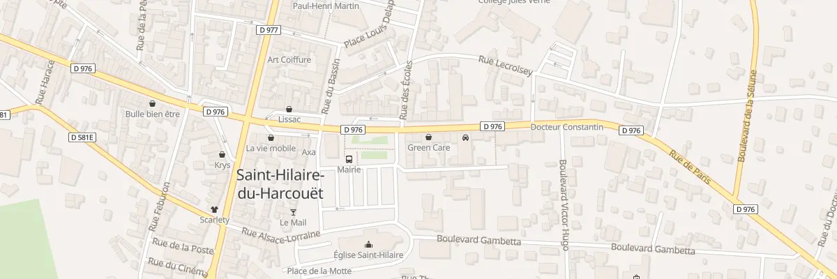 Plan du 40 Rue de Paris - St-Hilaire à Saint-Hilaire-du-Harcouët