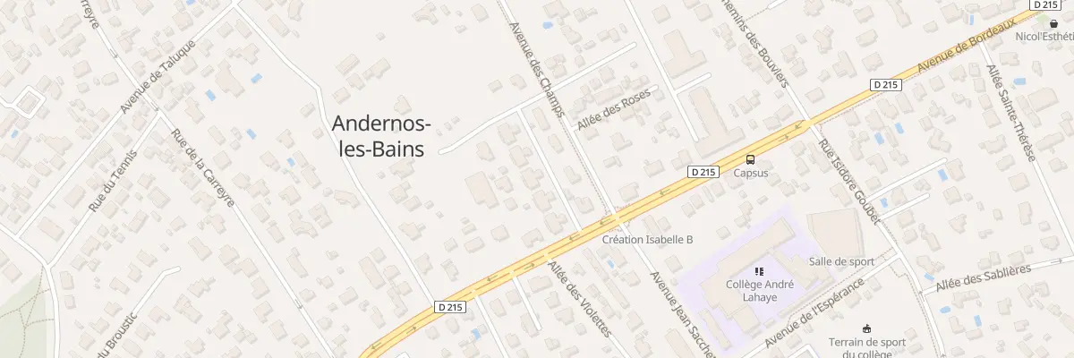 Plan du 77 Av de Bordeaux à Andernos-les-Bains