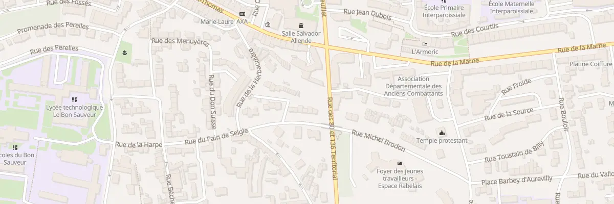 Plan du 19 Rue Michel Brodon à Saint-Lô