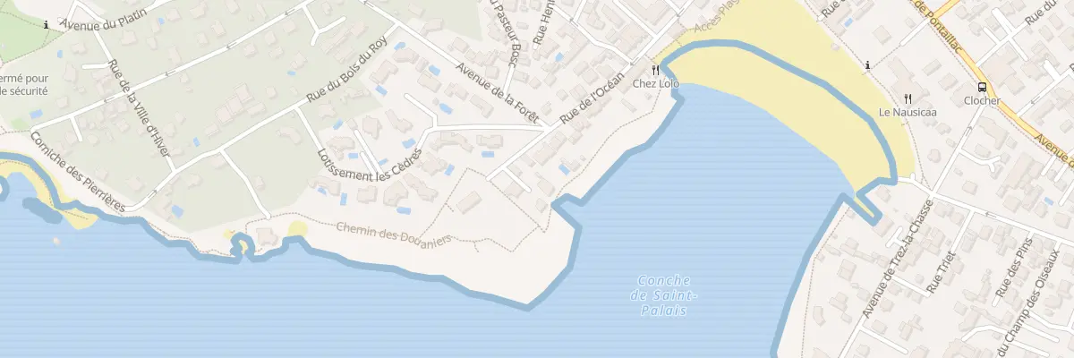 Plan du 40 Rue de l’Ocean à Saint-Palais-sur-Mer