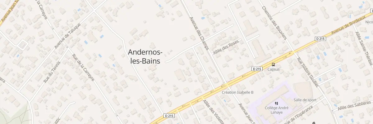 Plan du 2 All de la Clé des Champs à Andernos-les-Bains
