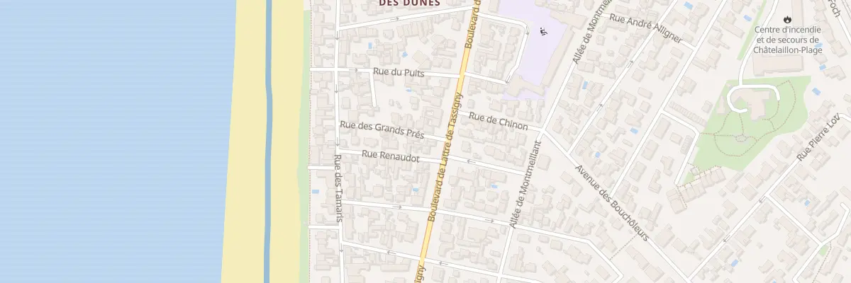 Plan du 16 Rue des Grands Prés à Châtelaillon-Plage