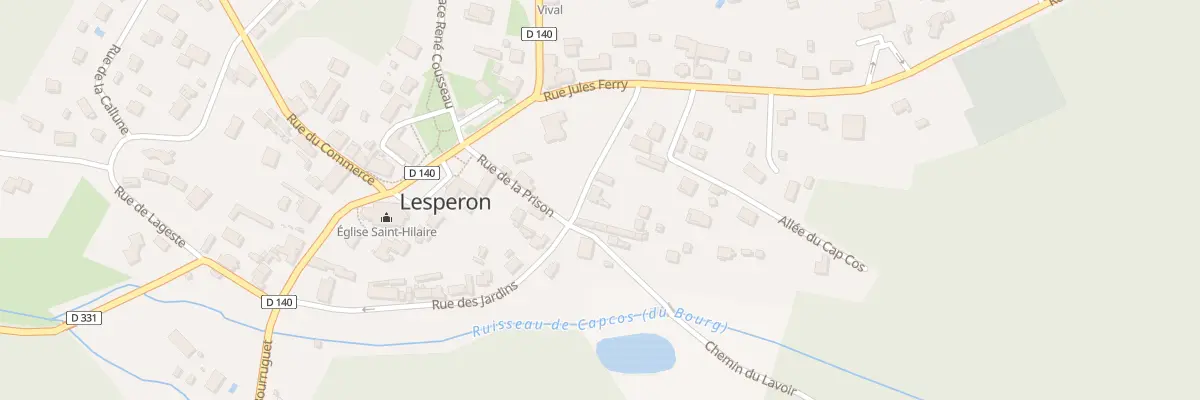 Plan du 95 Rue des Jardins à Lesperon