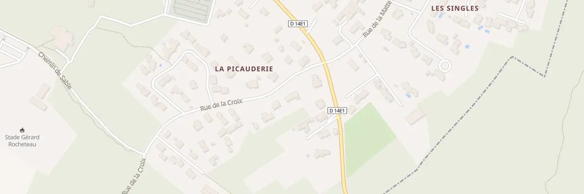 Plan du 1B Rue de la Croix à Étaules