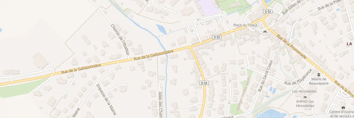 Plan du 3 Rue de la Galissonnière à Beaurepaire