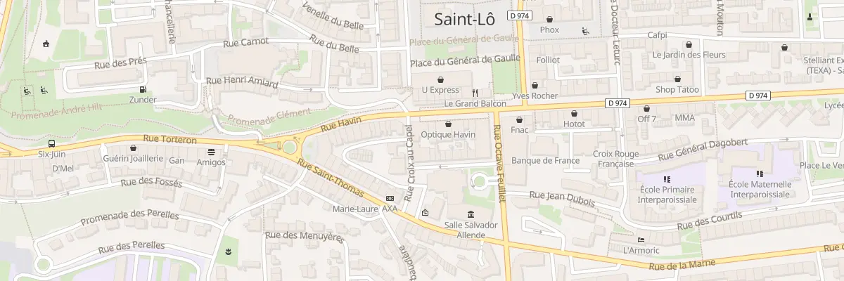 Plan du 27 Rue Havin à Saint-Lô