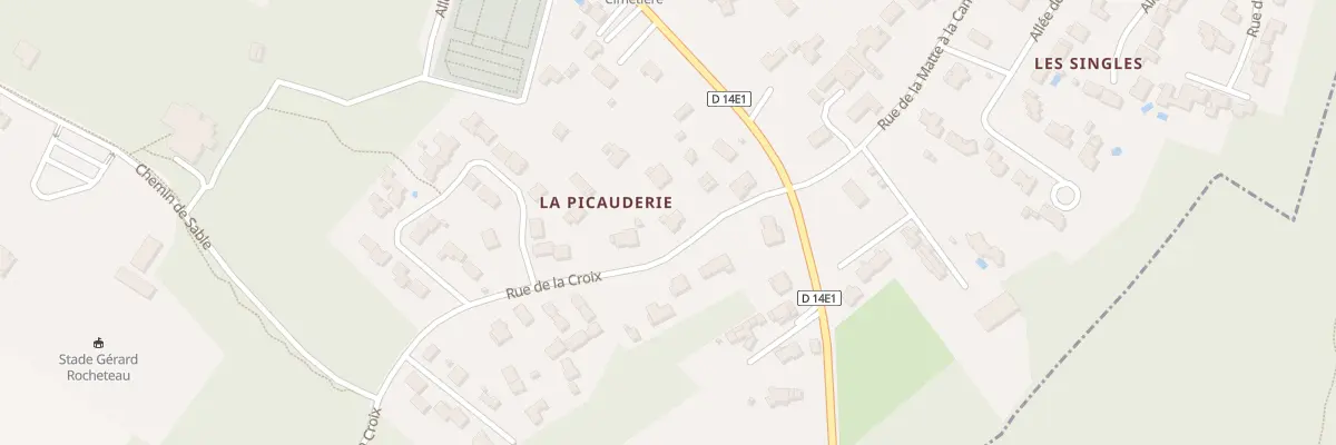 Plan du 6 Rue de la Croix à Étaules