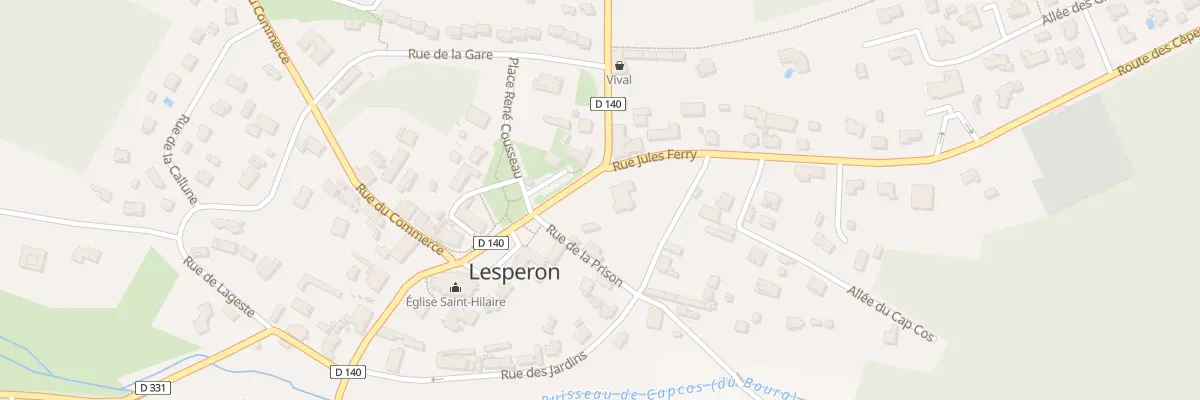 Plan du 4 Pl René Cousseau à Lesperon