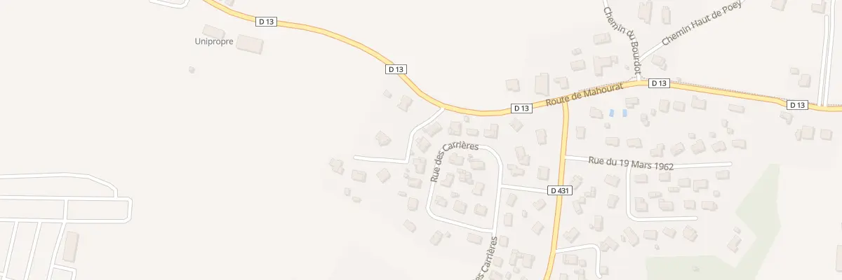 Plan du 16 Rue des Carrières à Heugas