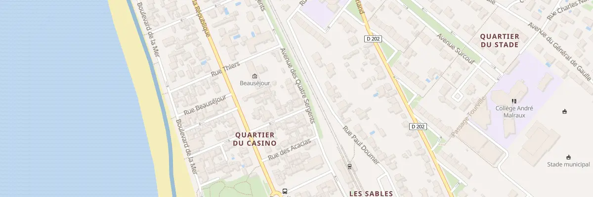 Plan du 8 Rue des Quatre Sergents à Châtelaillon-Plage