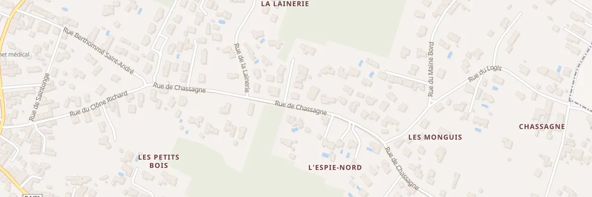 Plan du 15 Rue de Chassagne à Étaules