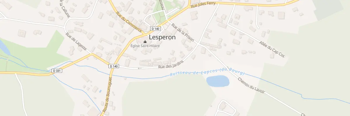 Plan du 210 Rue des Jardins à Lesperon