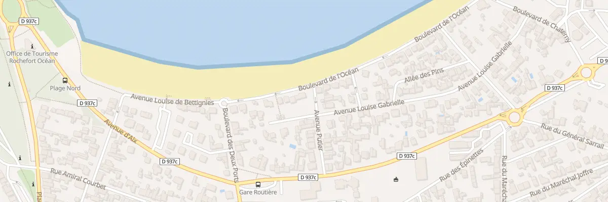 Plan du 17 Bd de l’Océan à Fouras
