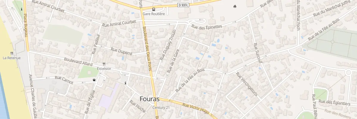 Plan du 31 Av de la Gare à Fouras