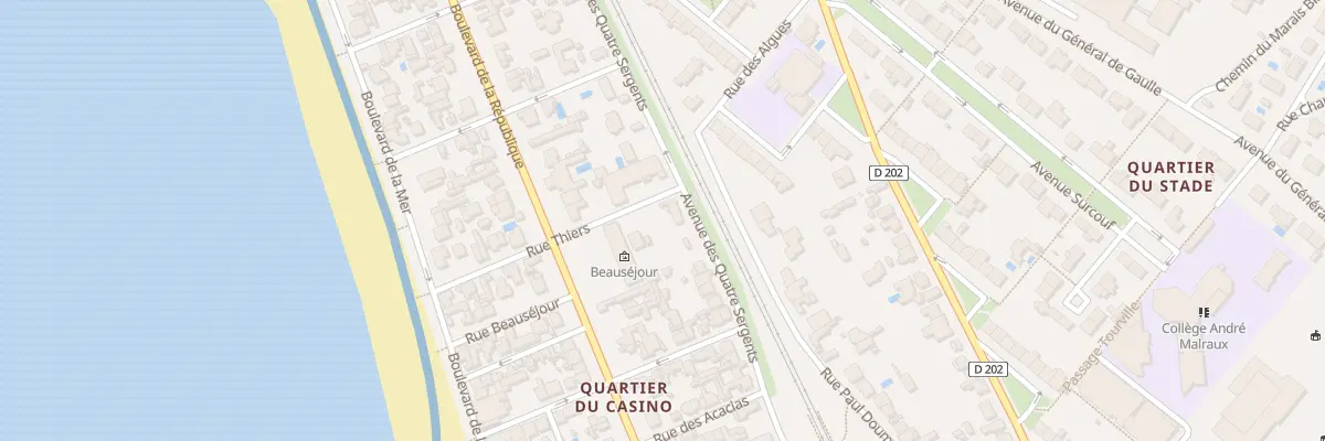 Plan du 13 Rue des Quatre Sergents à Châtelaillon-Plage