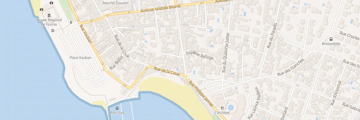 Plan du 6 Bd des Deux Ports à Fouras