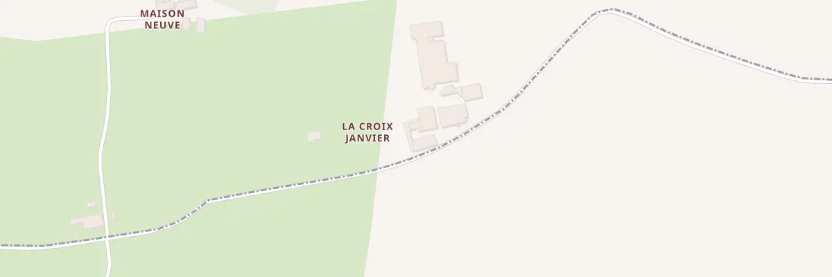 Plan du 33 La Croix Janvier à La Bazouge-du-Désert