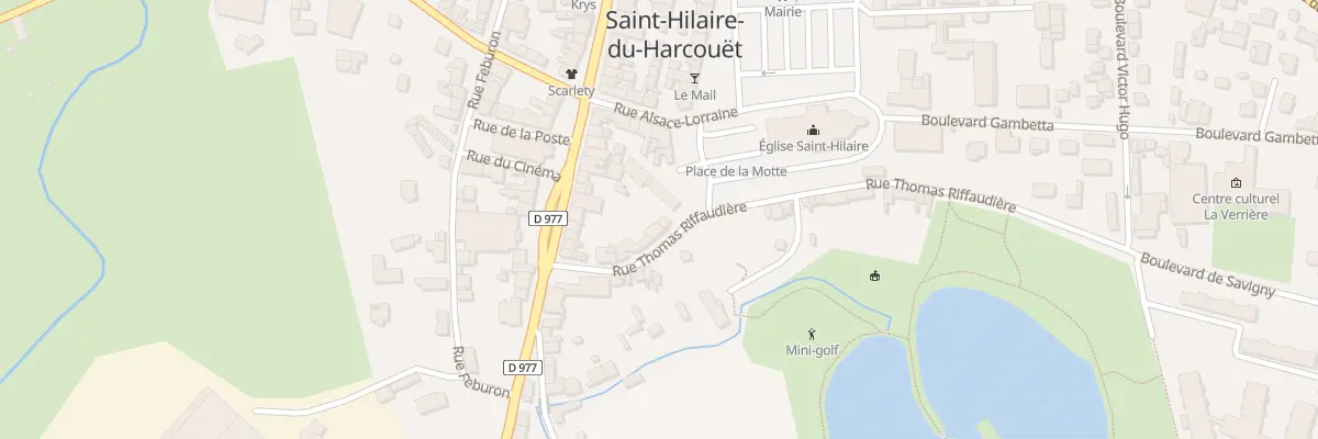 Plan du 21 Rue T. Riffaudiere - St-Hilair à Saint-Hilaire-du-Harcouët