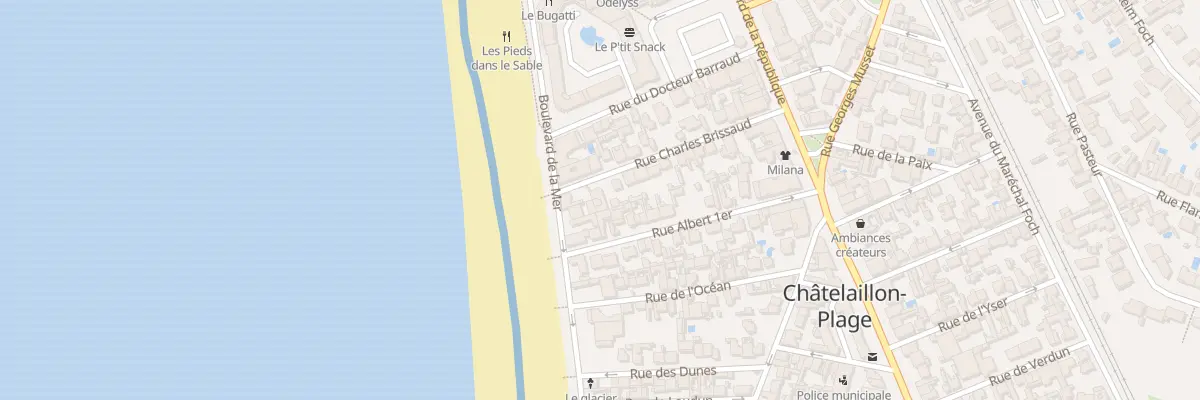 Plan du 4 Rue Charles Brissaud à Châtelaillon-Plage