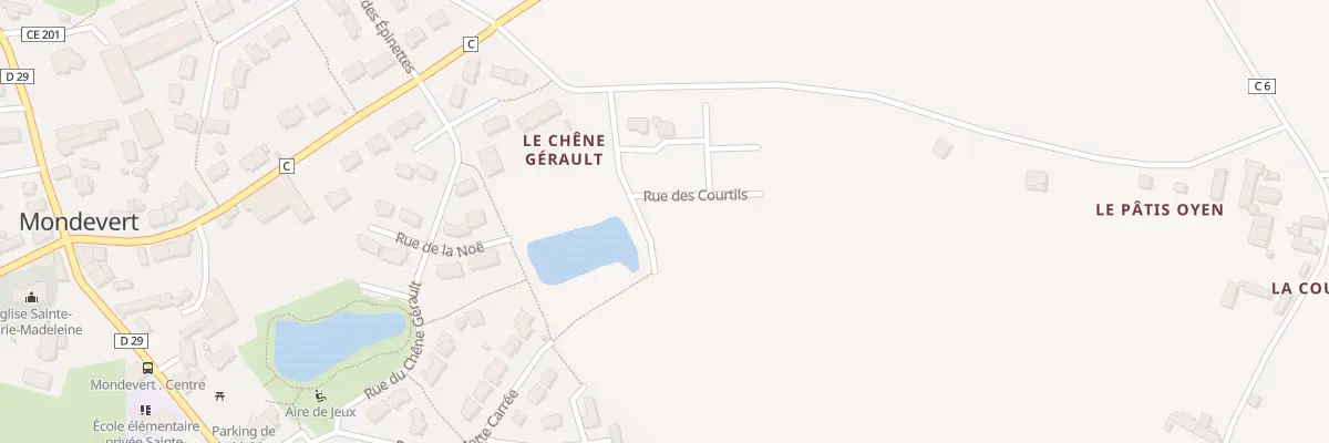 Plan du 2 Rue des Courtils à Mondevert