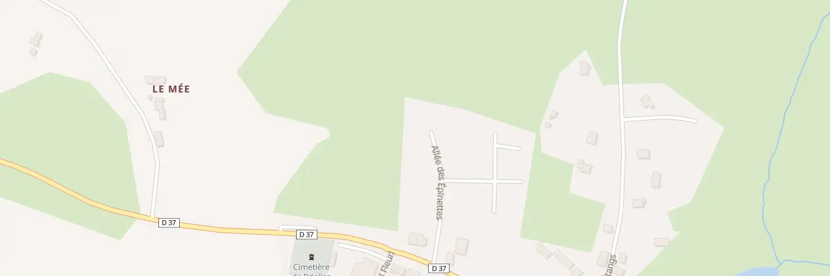 Plan du 11 All des Epinettes à Brielles