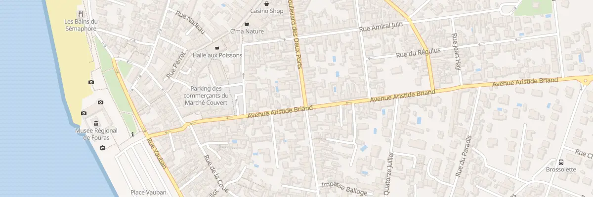 Plan du 30 Rue Aristide Briand à Fouras