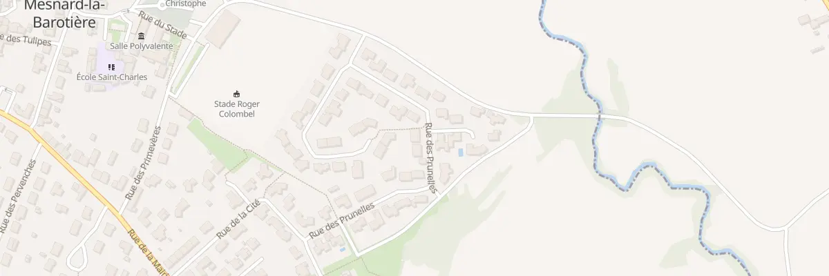 Plan du 16T Rue des Prunelles à Mesnard-la-Barotière